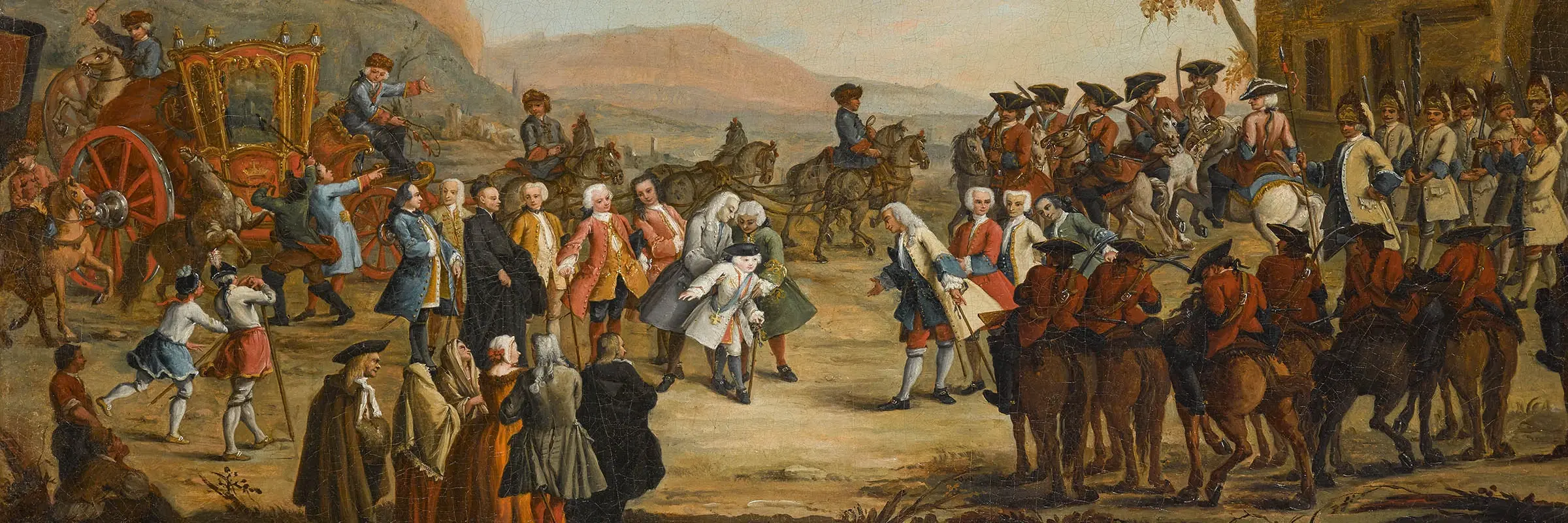 Gemälde vom Empfang Friedrich Christians von Sachsen in Venedig
