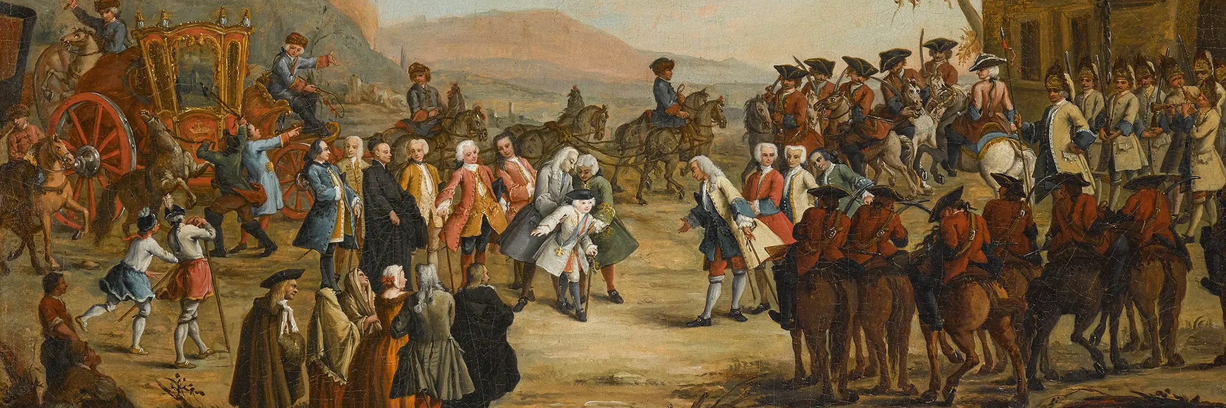 Gemälde vom Empfang Friedrich Christians von Sachsen in Venedig