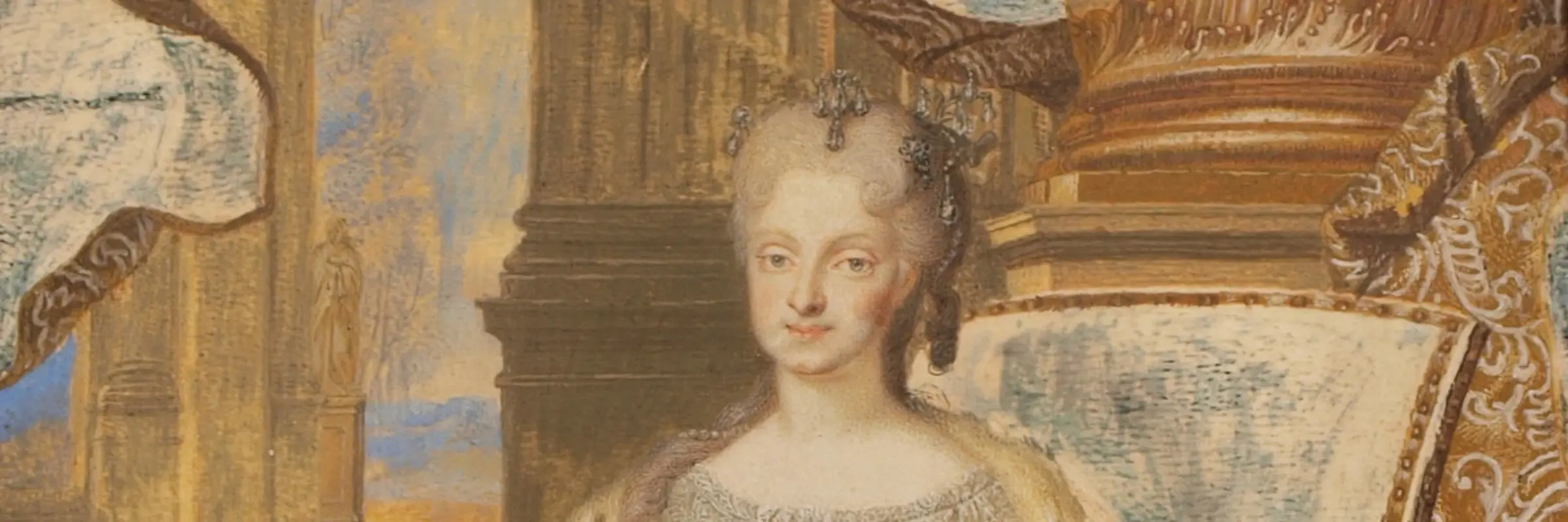Unbekannter Miniaturmaler, Miniaturbildnis Maria Josephas als Kurprinzessin