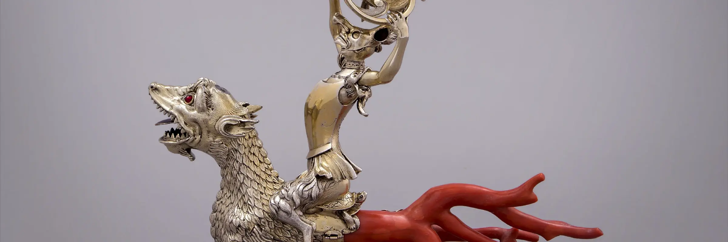 Nautiluspokal mit Korallenzinken, Johann Heinrich Köhler, Dresden, 1724 (Neufassung)