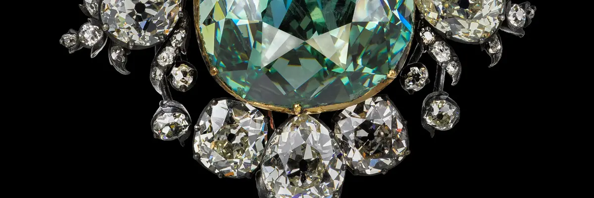 Juwel auf schwarzem Untergrund