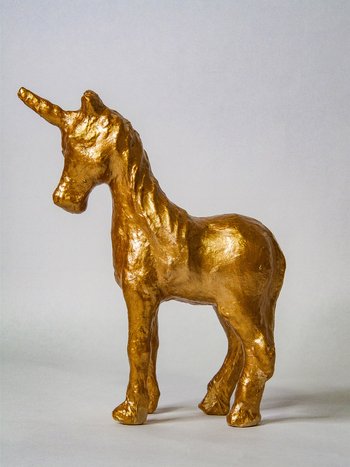 goldenes Einhorn