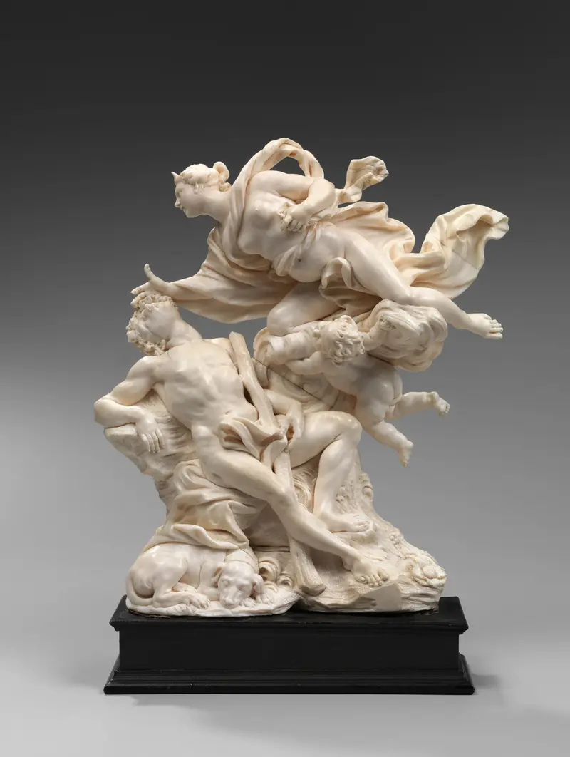 Plastik von Selene und Endymion