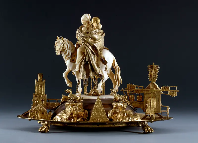 ivory group: probably a Dresden artist, jewellery work: probably Johann Christoph Neßler, Dresden, c. 1710-1715