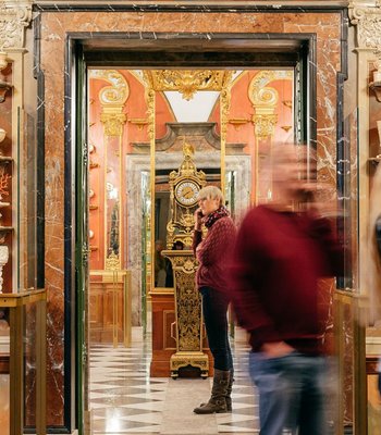 Besucher im Historischen Grünen Gewölbe
